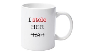 Cană personalizatǎ "her heart"