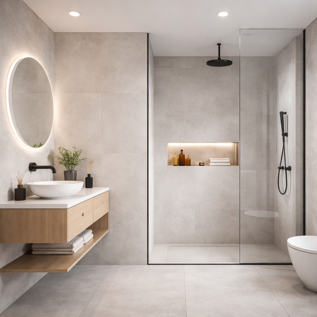 Baie minimalistă – idei și inspirație pentru un spațiu modern și elegant