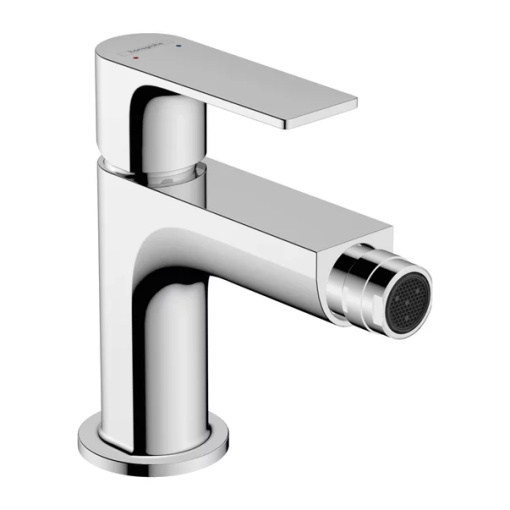 Baterie bideu Hansgrohe Rebris E crom lucios cu ventil Pop-Up