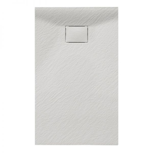 Cadita de dus JUKO Slim, Structura de piatra 120x80cm, Culoare Alb