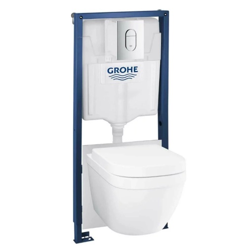 Set vas wc cu capac, clapeta si rezervor incastrat Grohe Euroceramic Rapid SL