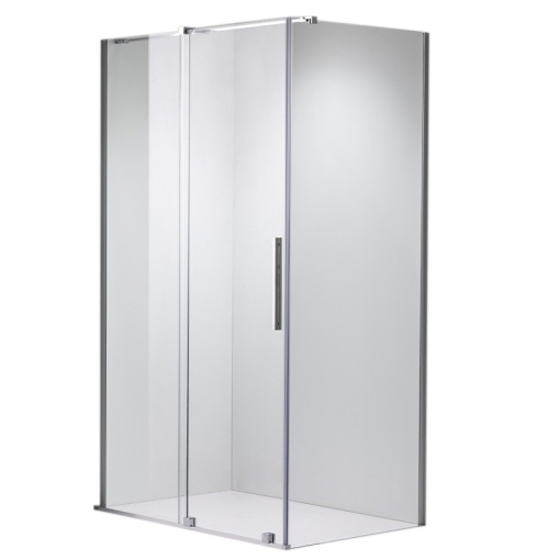 Cabina de dus rectangulara ASTRA-CH-A-140+B80+E cromata 140x80 cm 8 mm