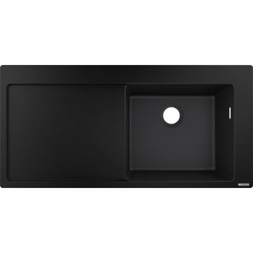 Chiuveta compozit Hansgrohe S51 SilicaTec/ Dreapta, Dimensiune 105x51cm , Culoare negru grafit