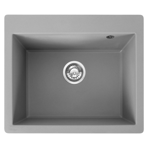 Chiuveta Bucatarie Pro GRANIT LIN GREY, Dimensiuni 50 x 60 x 22..5 cm, 1 Cuva, Incastrabila, Forma Dreptunghiulara, Gri