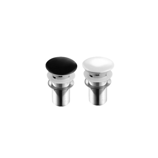 Dop Fixa Chiuveta PRO VELDMAN ALB / NEGRU, Click-Clack, Dimensiune Standard
