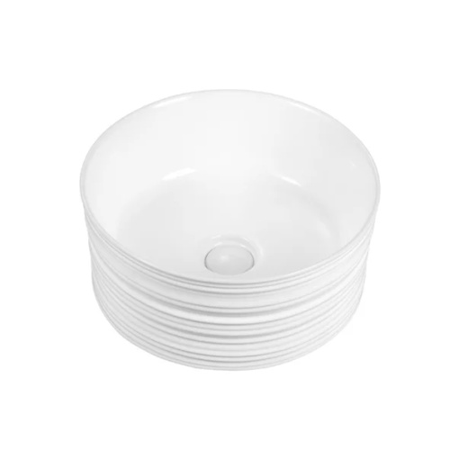 Lavoar pe blat Fluminia My Circle alb 41 cm