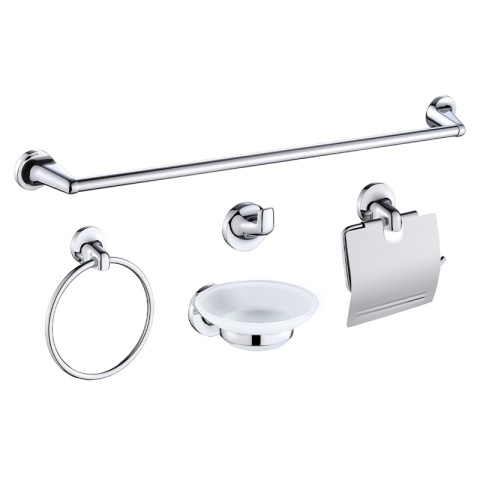 Set de accesorii pentru baie 5 in 1 Colin Crom