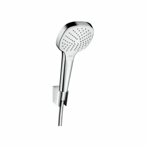 Set de dus Hansgrohe Croma Select E Vario cu porter crom - alb