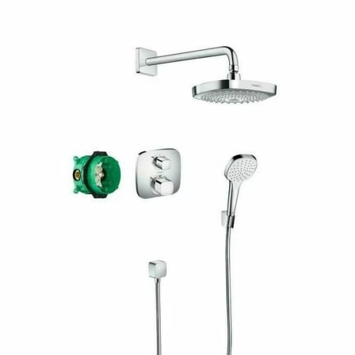 Sistem de dus incastrat Hansgrohe Croma Select E Ecostat E crom