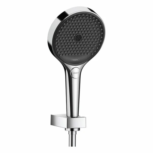Set de dus cu porter Hansgrohe Rainfinity 130 crom lucios 3 functii