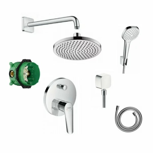 Sistem de dus incastrat Hansgrohe Logis E Croma Select crom lucios