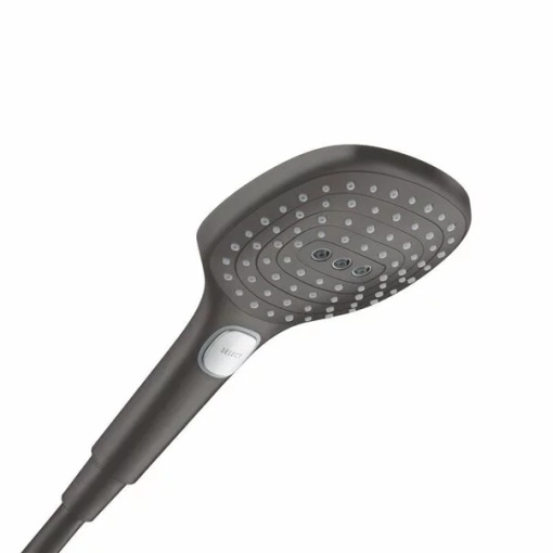 Para de dus Hansgrohe Raindance Select 120 negru - crom periat 3 functii