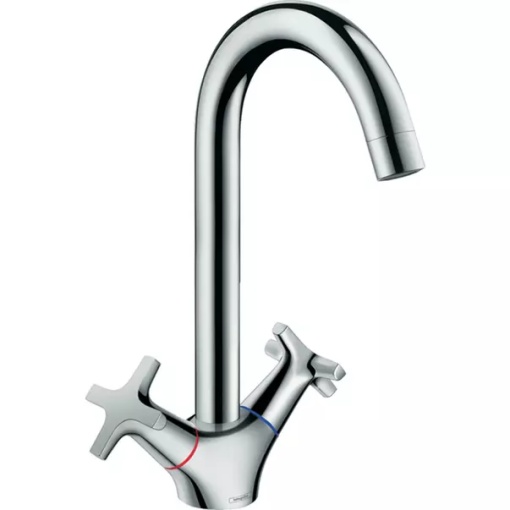 Baterie bucatarie dubla comanda Hansgrohe Logis M32 Eco cu 1 jet 71283000