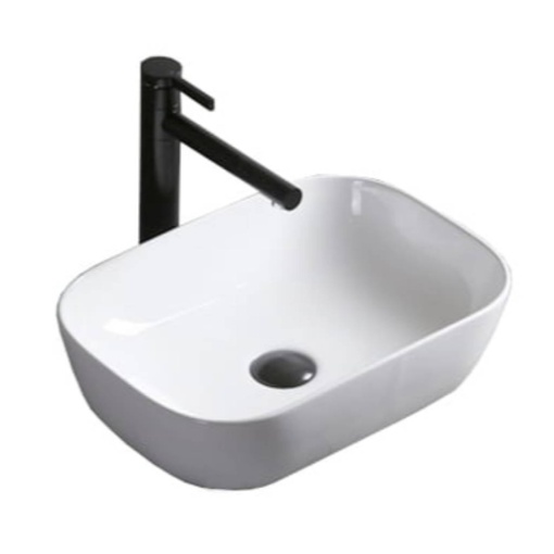 Chiuveta de blat PRO AWA, Dimensiuni 45.5x 32x 13.5 cm, Forma Dreptunghiulara, Ceramica sanitara, Fara gaura baterie, Alb