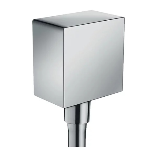 Cot conector dus Hansgrohe FixFit Square crom