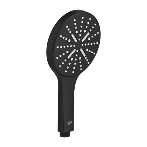 Para de dus Grohe Rainshower 130 SmartActive negru mat 3 tipuri de jet