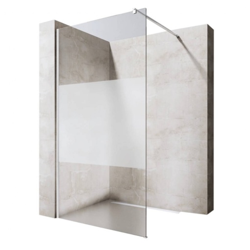Perete dus Walk-In, PRO FB11 FROZEN, sticla securizata 8 mm, dimensiuni la alegere, lungime 195 cm