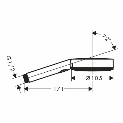 Para de dus Hansgrohe Pulsify Select 105 Activation crom 3 functii