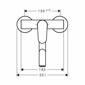 Baterie bucatarie Hansgrohe Focus cu montare pe perete crom - Img 2