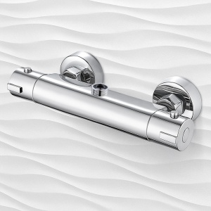 Baterie dus cu termostat si montaj pe perete T203 Chrome - Img 4