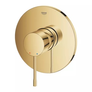 Baterie dus incastrata Grohe Essence auriu lucios Cool Sunrise fara corp ingropat - Img 2