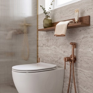 Baterie incastrata pentru bideu Rea Grace Brush Copper - Img 7