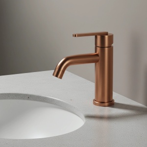 Baterie joasa pentru lavoar Rea Ontario Brush Copper - Img 3