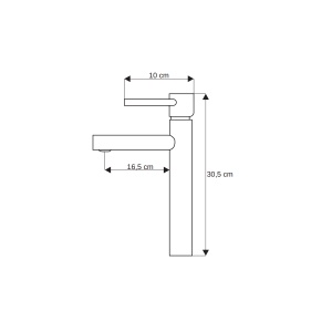 Baterie Lavoar PRO Helia Gold, Montaj Pe Blat, Inaltime 30.5 cm, Finisaj Auriu - Img 5