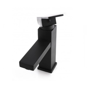 Baterie lavoar PRO QUADRO Low 3020-A, Montaj pe blat, inaltime 18cm, finisaj Negru Mat - Img 6