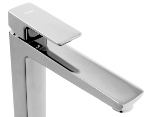 Baterie Lavoar REA ORIX CHROME High, Montaj Pe Blat, Capat Fix, Monocomanda, Inaltime 27.5 Cm, Finisaj Crom - Img 3