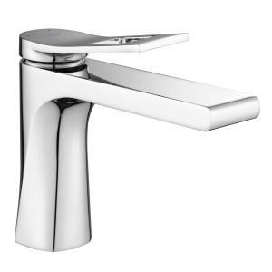 Baterie Lavoar REA SOUL CHROM LOW , Montaj Pe Blat, Capat Fix, Inaltime 15 Cm, Finisaj Crom - Img 1