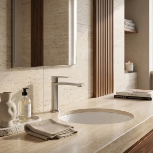 Baterie pentru baie Rea Hunter Brush Nickel - Img 4