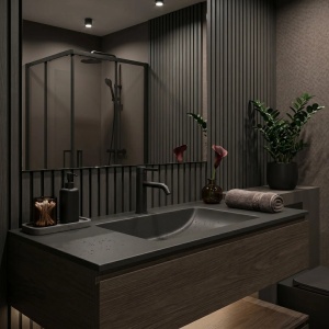 Baterie pentru baie Rea Rivo Black - Img 5