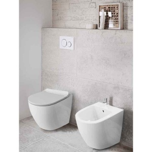 Bideu stativ cu fixare ascunsa Spectrum Trendi 37 x 56.5 cm alb - Img 3