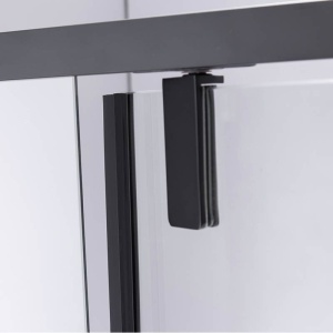 Cabina de dus BS11B Patrata 90x90cm, Design Modern +Cada de dus Riko, Culoare Negru - Img 7