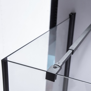 Cabina de dus cu sticla securizata rame negre ZES-BS04B 90 x 90 cm - Img 8
