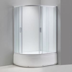Cabina de dus din sticla securizata cu cadita de dus inalta montaj stanga Maja 115 x 85 cm - Img 6