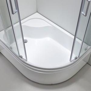Cabina de dus din sticla securizata cu cadita de dus inalta montaj dreapta Maja 115 x 85 cm - Img 19