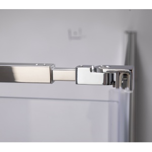 Cabina de dus din sticla securizata cu cadita de dus slim neagra KZ1180B/RIKO 90 x 90 cm - Img 13