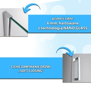 Cabina de dus dreptunghiulara cu cadita de dus, Culoare Negru, Dimensiune 120X100 cm, Finisaj Crom - Img 10