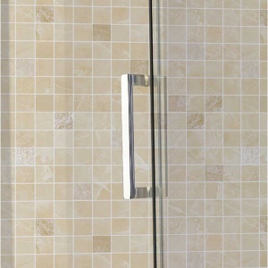 Cabina de dus dreptunghiulara din sticla securizata cu rame cromate si cadita alba inclusa KZ203C-SXL03E 120 x 80 cm - Img 12