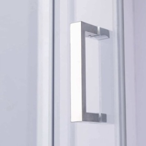 Cabina de dus dreptunghiulara din sticla securizata cu rame cromate si usi duble batante KZ1290A 80 x 80 cm - Img 7
