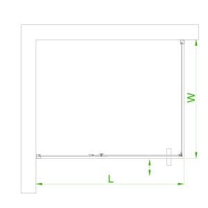 Cabina de dus dreptunghiulara din sticla securizata rame negre BS12D 90x80 cm - Img 18