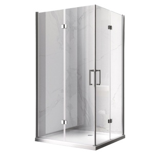 Cabina de dus dreptunghiulara din sticla securizata si rame cromate KZ13C 120 x 90 cm