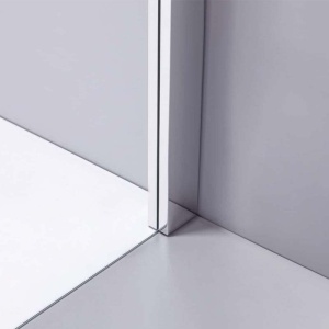 Cabina de dus dreptunghiulara dins ticla securizata cu rame cromata si cadita alba inclusa KZ103C-ST03C 120 x 80 cm - Img 15
