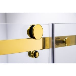 Cabina de dus dreptunghiulara KZ202B auriu 110 x 90 cm sticla 8 mm - Img 16