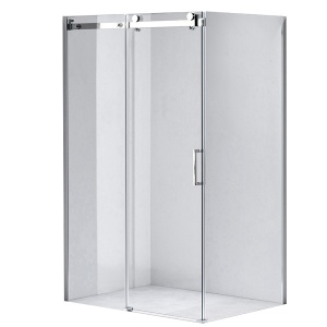 Cabina De Dus Dreptunghiulara KZ202B , Dimensiune 110x90cm, Culoare Crom