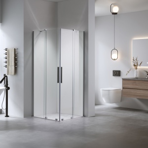 Cabina de dus patrata ASTRA-CH-A-80x2+D crom 80x80 cm 8 mm - Img 5