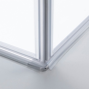 Cabina de dus patrata de colt KZ25 crom 80 x 80 cm sticla 6 mm - Img 20