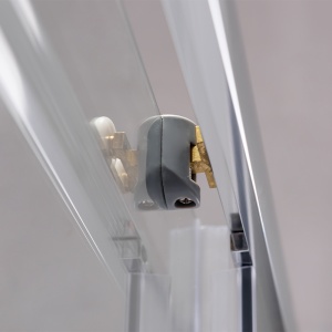 Cabina de dus patrata din sticla securizata 5mm si rame cromate cu cadita neagra inclusa KZ93A-ST02A 80 x 80 cm - Img 6